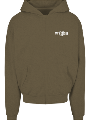 V Y B E N O I R SMILE ZIP HOODIE - VybeNoir