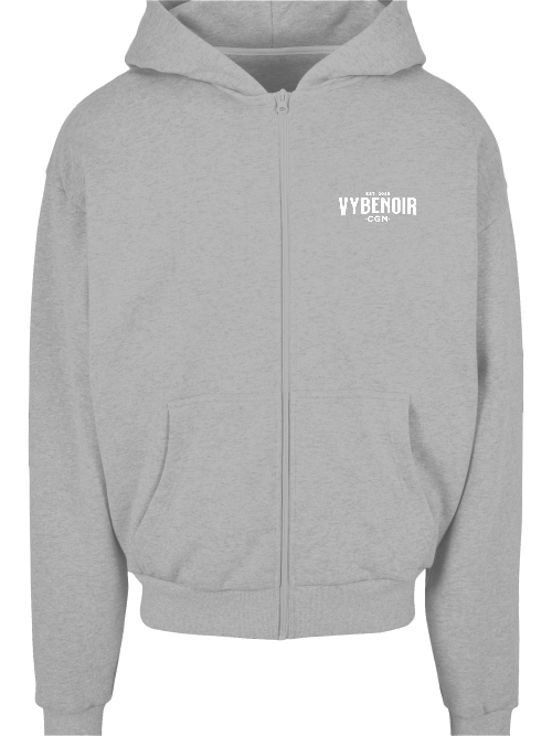 V Y B E N O I R SMILE ZIP HOODIE - VybeNoir