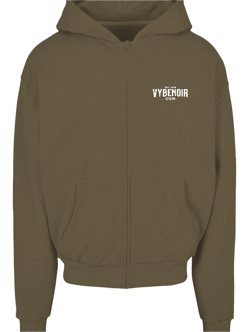 V Y B E N O I R SMILE ZIP HOODIE - VybeNoir