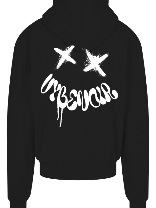 V Y B E N O I R SMILE ZIP HOODIE - VybeNoir