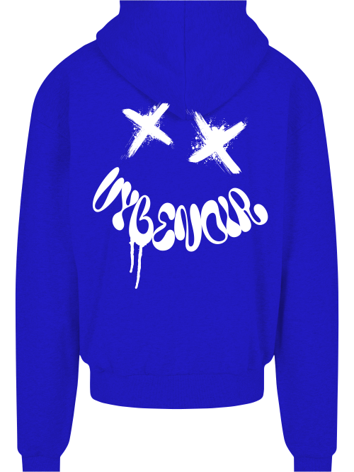 V Y B E N O I R SMILE ZIP HOODIE - VybeNoir