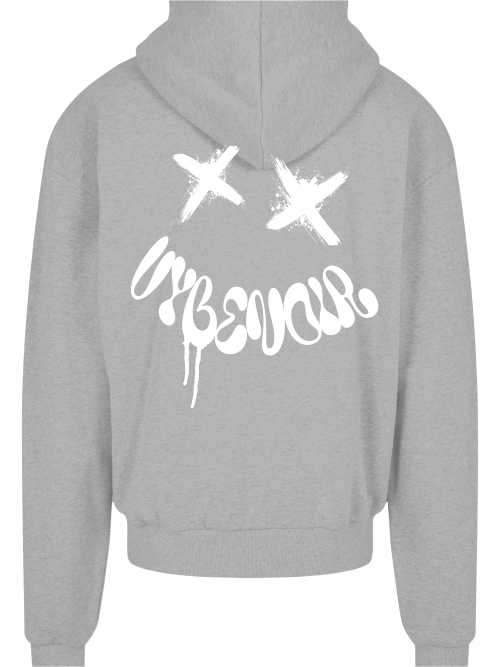 V Y B E N O I R SMILE ZIP HOODIE - VybeNoir