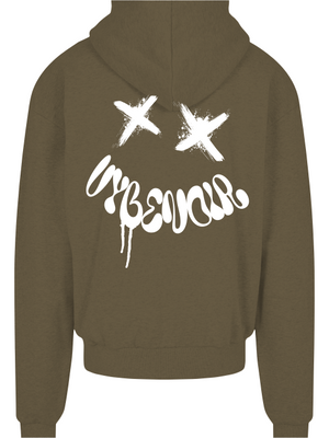 V Y B E N O I R SMILE ZIP HOODIE - VybeNoir